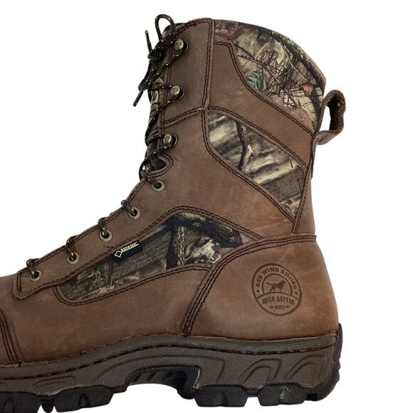 Red Wing Irish Setter Hunt 840 Havoc Mens 14 D Leather Camo Gore-Tex Boots Thin - Picture 7 of 16